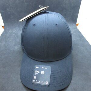Nike Unisex Club Cap / Hat FB6452-010 Dri-Fit Swoosh - Black - Size: L/XL - NWT